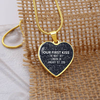 Thumbnail for Personalized Star Map Heart Necklace - Love You This Much