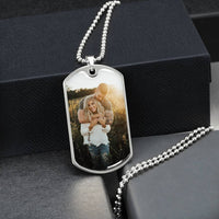 Thumbnail for Photo Dog Tag Necklace - Love You This Much