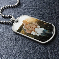 Thumbnail for Photo Dog Tag Necklace - Love You This Much