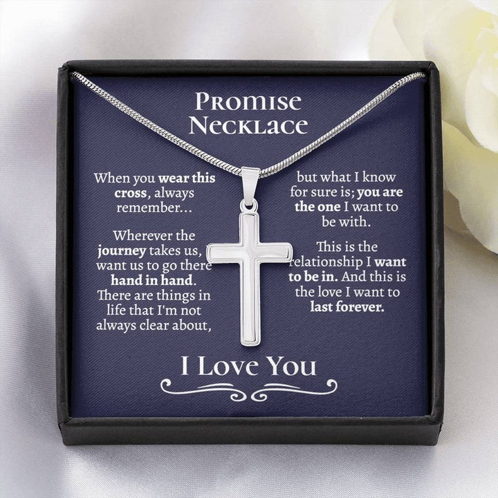 Promise Necklace Cross For Him - Love You This Much