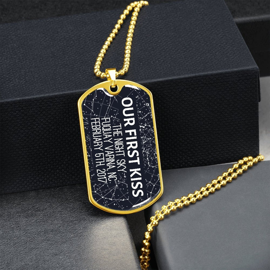 Star Map Dog Tag Necklace - Love You This Much