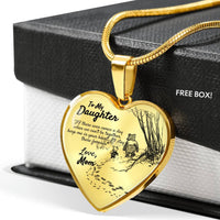 Thumbnail for To My Daughter 'Christopher Robins Edition' (Love Mom) Luxury Heart Necklace - Love You This Much