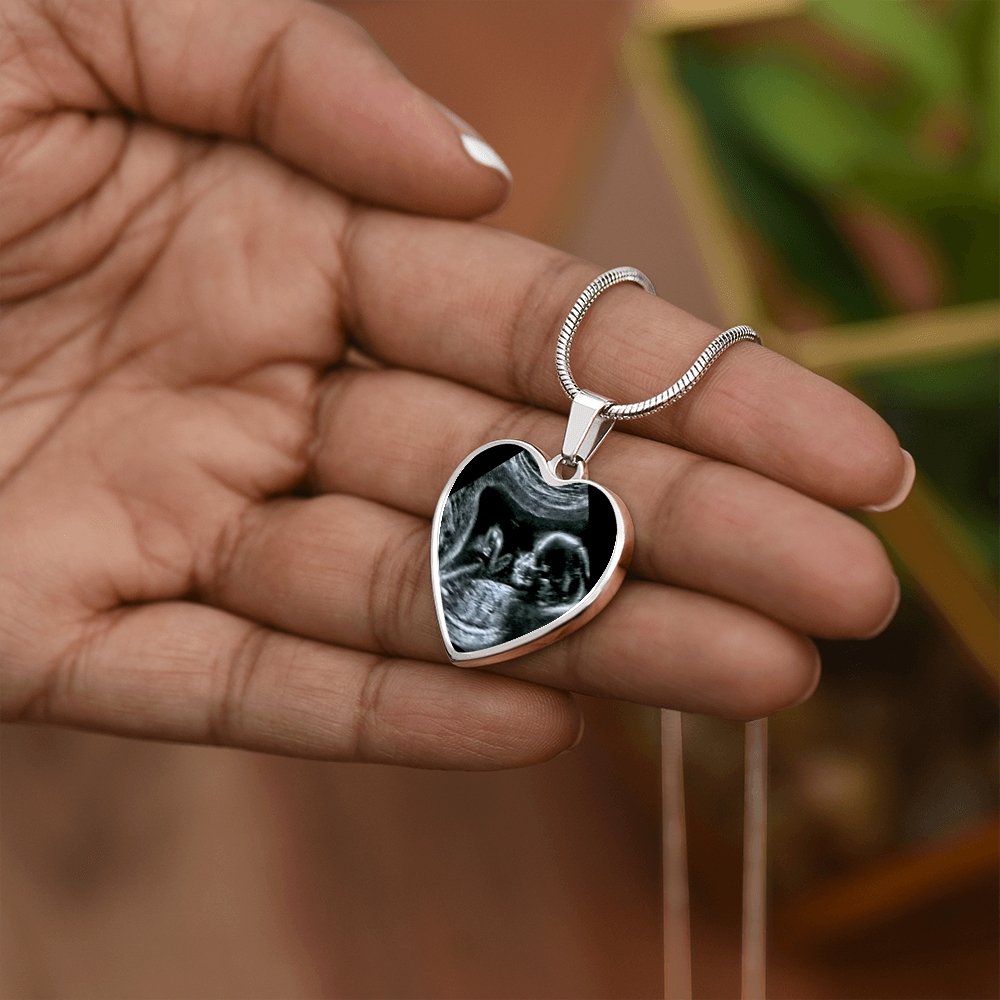 Ultrasound Heart Neckalce - Love You This Much