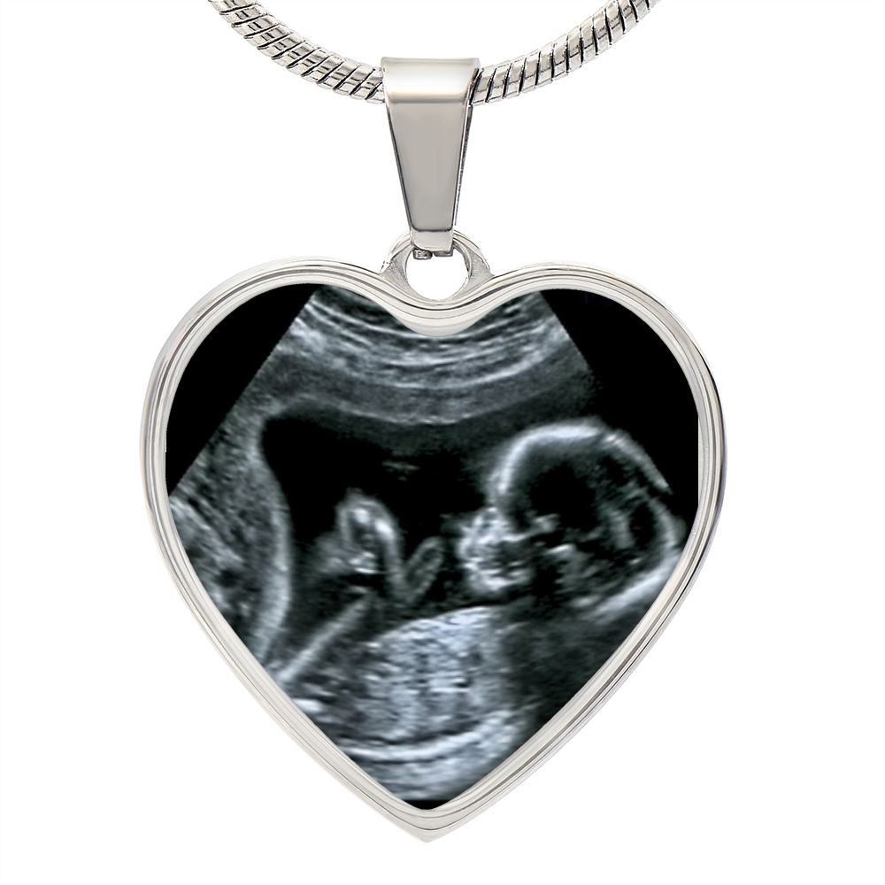 Ultrasound Heart Neckalce - Love You This Much