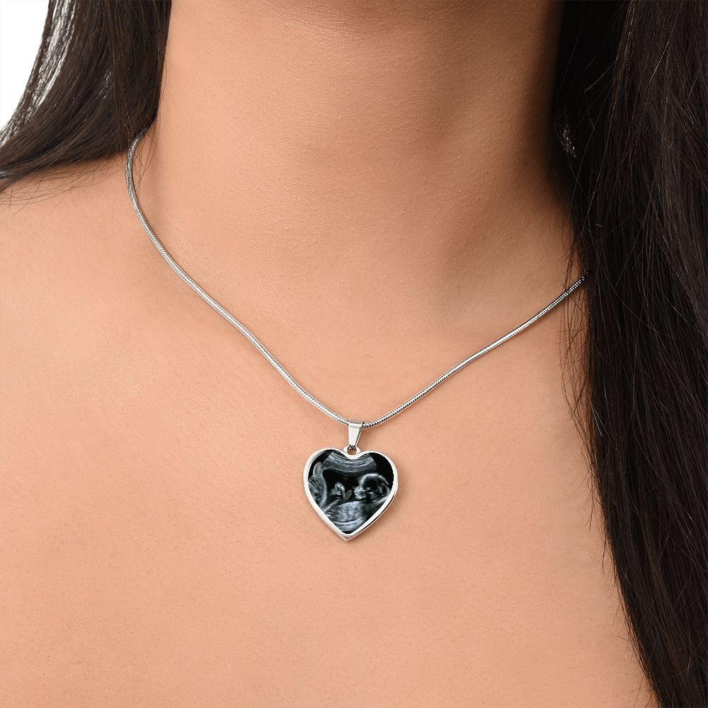 Ultrasound Heart Neckalce - Love You This Much