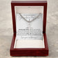 You Aren't Alone Cross Cuban Necklace - Love You This Much